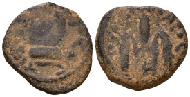 JUDAEA. Procurators. Pontius Pilate, 26-36. Prutah AE 15mm, 1,84g