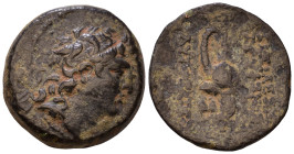 SELEUKID KINGS of SYRIA. Tryphon, 142-138 BC. AE 18mm, 5,61g