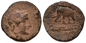 SELEUKID KINGS of SYRIA. Antiochos III ‘the Great’. 222-187 BC. Æ 14mm, 2,56g *Repatinated*