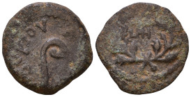 JUDAEA. Procurators. Pontius Pilate, 26-36. Prutah AE 15mm, 1,97g