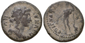 LYDIA. Gordus Julia. Pseudo-autonomous. Circa 101-200 AD. Obv: IEPA CYNKΛHTOC. Draped bust of the senate right. Rev: ΓΟΡΔΗΝΩΝ ΙΟVΛΙΕΩΝ. Dionysos stand...