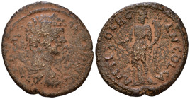 PISIDIA. Antioch. Caracalla (198-217). Obv: ANTONINVS PIVS AVG. Laureate, draped and cuirassed bust right. Rev: ANTIOCH GEN COL CA. Genius standing le...