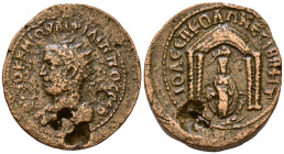 MESOPOTAMIA. Nisibis. Philip I, 244-249. AYTOK K M IOVΛI ΦΙΛΙΠΠOC CЄB Radiate and cuirassed bust left. Rev. IOY CЄΠ ΚΟΛΩ ΝЄCIBI MHT Tyche seated facin...