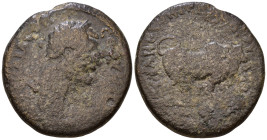 CAPPADOCIA. Tyana. Septimius Severus (193-211). Obv: Laureate head right. Rev: Zebu bull standing right. AE 27mm, 12,50g