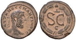 SYRIA, Seleucis and Pieria. Antioch. Macrinus, 217-218. AYT K M O CЄ MAKPINOC CЄ Laureate, draped and cuirassed bust of Macrinus to right. Rev. S C wi...