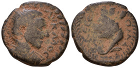 MESOPOTAMIA. Edessa. Macrinus, 217-218. AE 18mm, 4,54g