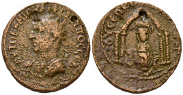 MESOPOTAMIA. Nisibis. Philip I, 244-249. AYTOK K M IOVΛI ΦΙΛΙΠΠOC CЄB Radiate and cuirassed bust left. Rev. IOY CЄΠ ΚΟΛΩ ΝЄCIBI MHT Tyche seated facin...