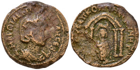 MESOPOTAMIA. Nisibis. Otacilia Severa (Augusta, 244-249). Obv: MAP ΩTAKIΛ CEOYHPAN CEB. Diademed and draped bust right, set on crescent. Rev: IOY CЄΠ ...