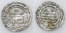 Abbasid. Al-Muttaqi (329–333). With heir Abu Mansur. AR dirham (24mm, 2,41g). Madinat al-Salam, AH329. 
Tiesenhausen, № 2441; SICA 4, # 1189-1193; Alb...