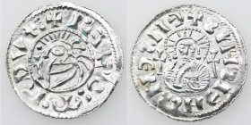 Czechia. Bohemia. Jaromir, 1003, 1004 - 1012, 1033 - 1034. AR Denar (20mm, 0.83g). Prague mint. +IΛRO:M'R DVX, bust left, in front cross / EHSEHSSHEIS...