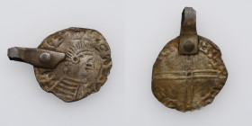 Sweden. Time of Olof Skötkonung 995-1022. AR Penning (17(coin)mm, 1.16g). Imitation of Aethelred II Long Cross type. Sigtuna mint. Period II, ca 1000/...