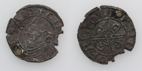 England. Cnut the Great. 1016-1035. AR Penny (18mm, 0.77 g). Pointed Helmet type (BMC xiv, Hild. G). Uncertain mint; moneyer Godwine. Struck circa 102...