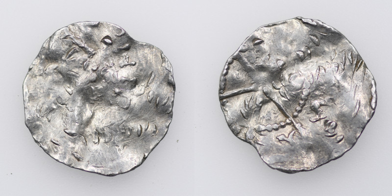 Germany. Maastricht. Heinrich II 1002-1014. AR Denar (17mm, 1.12g). Struck after...