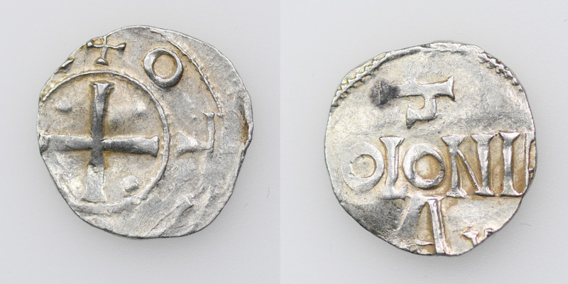 Germany. Cologne. Otto III 983-1002. AR Denar (17mm, 1.76g). Cologne mint. +OTT[...