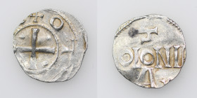 Germany. Cologne. Otto III 983-1002. AR Denar (17mm, 1.76g). Cologne mint. +OTT[O REX], cross with pellets in each angle / S / [C]OLONIA / A G, Cologn...