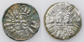 Germany. Archdiocese of Magdeburg. Anonymous. AR Denar (Sachsenpfennig) (20mm, 1.10g). Uncertain mint. Cross, pellets in each angle, pseudo legends / ...