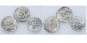 Switzerland (Group of three). Switzerland. Otto or Konrad 973-997. AR Denar (18mm, 0.91g). Zürich. Cross / Cross. Dbg 902 a (as Breisach); Kluge 256 v...