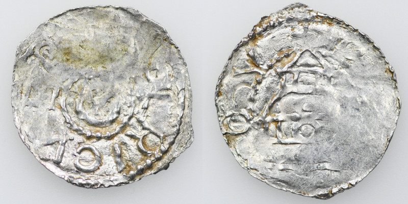 Switzerland. Diocese of Chur. Ulrich I von Lenzburg 1002-1026. AR Denar (20mm, 1...