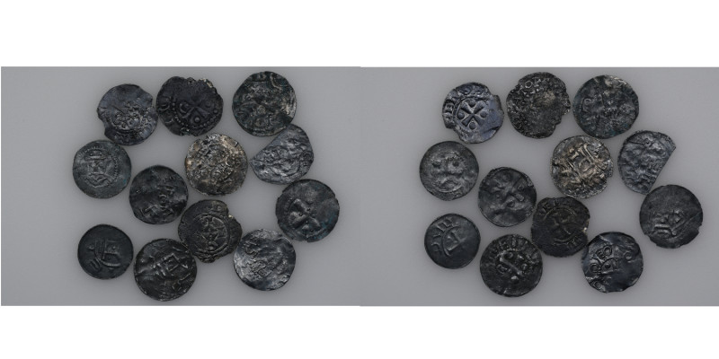 Lot of 12 European denars from 10-11th century. Sold as is. No returns.