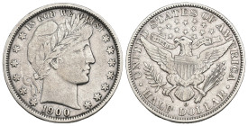 MONEDA EXTRANJERA. ESTADOS UNIDOS DE AMÉRICA. 1/2 dólar. 1900. O. AR 12,4 g. 30,4 mm. KM-116. MBC/MBC+.