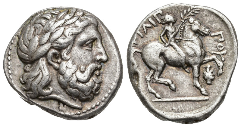 GRECIA ANTIGUA. MACEDONIA. Filipo II. Anfípolis. Tetradracma (359-336 a.C.). A/ ...