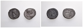 IMPERIO ROMANO. Lote de 2 denarios: Domiciano y Trajano. MBC/MBC-.
