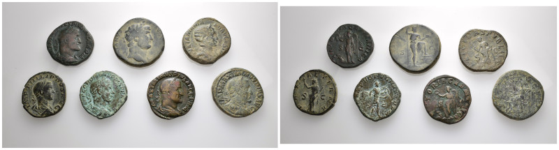 IMPERIO ROMANO. Lote de 7 sestercios. BC/MBC.