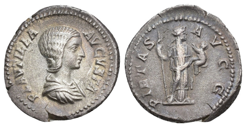 IMPERIO ROMANO. PLAUTILLA. Denario. Roma (202-205). A/ Busto drapeado a der.; PL...