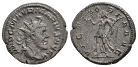 IMPERIO ROMANO. MARIO. Antoniniano. Colonia (269). A/ Busto radiado, drapeado y acorazado a der.; IMP C M AVR MARIVS AVG. R/ Victoria con corona y pal...