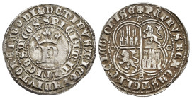 REINOS DE CASTILLA Y LEÓN. Pedro I. Real. Sevilla . AR 3,39 g. 28,1 mm. III-380; BMM-528. MBC+/MBC.