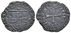 REINOS DE CASTILLA Y LEÓN. Fernando I de Portugal. Tornés. Zamora . VE 2,62 g. 23,8 mm. III-518.1; BMM-698. Roturas al borde. MBC. Muy escasa.