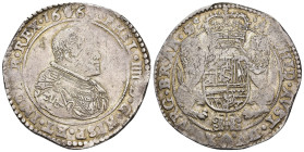 FELIPE IV. Ducatón. 1664. Amberes. AR 32,57 g. 44,2 mm. Vanhoudt-642.AN. Acuñación floja. MBC.