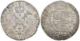 FELIPE IV. Patagón. 1649. Amberes. AR 27,97 g. 42,3 mm. Vanhoudt-645.AN. R.B.O. MBC+.