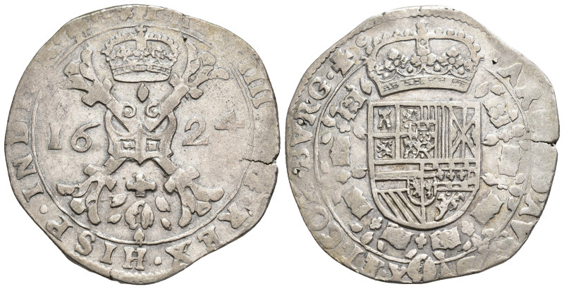 FELIPE IV. Patagón. 1624. Dôle. AR 26,29 g. 42,4 mm. Vanhoudt-645.DL. Cospel abi...