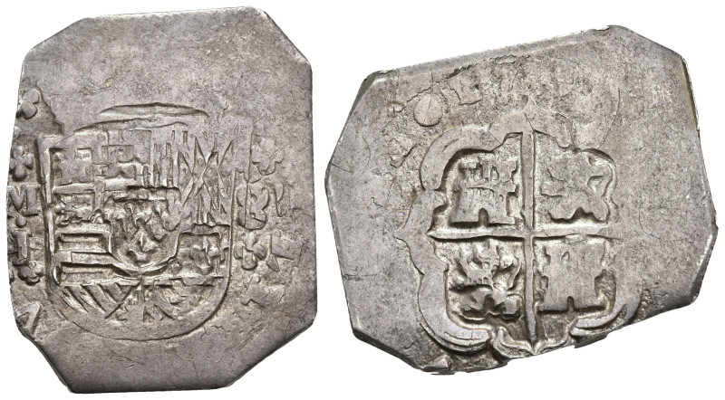 FELIPE V. 8 reales. 1709. Madrid. J. Fecha muy tenue. AR 26,73 g. 43,4 mm. VI-10...