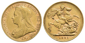 MONEDA EXTRANJERA. AUSTRALIA. Victoria I. Soberano. 1895. M. AU 7,97 g. 22,1 mm. KM-13. MBC+/EBC-.