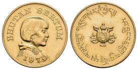MONEDA EXTRANJERA. BUTHAN. Sertum. 1970. AU 8,01 g. 21,9 mm. KM-36 SC.