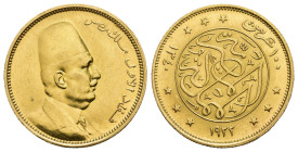 MONEDA EXTRANJERA. EGIPTO. Fuad I. 100 piastras. 1340-1922. AU 8,48 g. 23,7 mm. KM-341. EBC+.