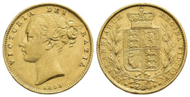 MONEDA EXTRANJERA. GRAN BRETAÑA. Victoria I. Soberano. 1853. WW en relieve. AU 7,94 g. 22 mm. KM-736.1. MBC+/EBC-.