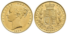 MONEDA EXTRANJERA. GRAN BRETAÑA. Victoria I. Soberano. 1866-32. AU 7,97 g. 22 mm. KM-736.2. R.B.O. EBC/EBC+.