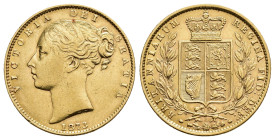 MONEDA EXTRANJERA. GRAN BRETAÑA. Victoria I. Soberano. 1873-I. AU 7,97 g. 20 mm. KM-736.2 MBC+/EBC-.