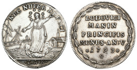 MONEDA EXTRANJERA. ITALIA Y ESTADOS ITALIANOS. VENECIA. Ludovico Manin. Osella. 1793. Conmemoración de la exitosa cuarentena de barco azotado por la p...