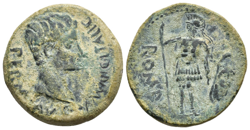 HISPANIA ANTIGUA. ITALICA. Augusto. As. A/ Cabeza a der.; PERM CAES AVG MVNIC IT...