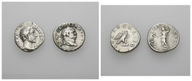 IMPERIO ROMANO. Lote de 2 denarios: Vespasiano y Antonino Pío. MBC-.