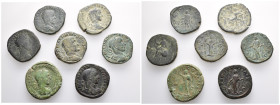 IMPERIO ROMANO. Lote de 7 sestercios. BC+.