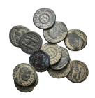IMPERIO ROMANO. Lote de 12 follis. Módulo pequeño. BC+/EBC-.