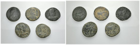 IMPERIO ROMANO. Lote de 3 dobles maiorinas de Juliano II. BC/BC+.