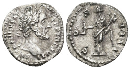 IMPERIO ROMANO. ANTONINO PÍO. Denario. Roma (153-154). A/ Cabeza laureada a der.; ANTONINVS AVG PIVS P P TR P XVII. R/ Vesta a izq. con palladium y si...