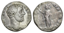 IMPERIO ROMANO. CLODIO ALBINO. Denario. Roma (194-195). A/ Cabeza a der.; D CLOD SEPT ALBIN CAES. R/ Saeculum Frugiferum a izq.; (SAEC FRV)GIF COS II ...