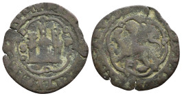 CARLOS I. 4 maravedís. Santo Domingo. SP. CU 3,5 g. 26,8 mm. AC-48 Cospel abierto. BC-.